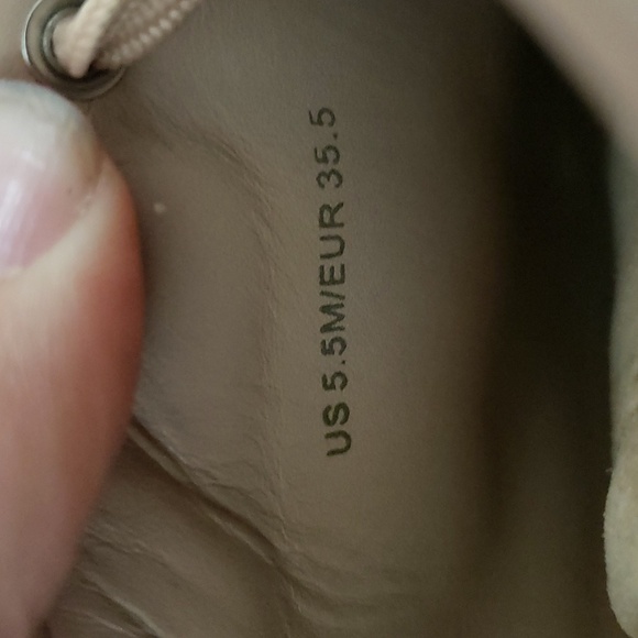 Vince pink leather lace up sneakers,  women's size 5.5 - Picture 9 of 9